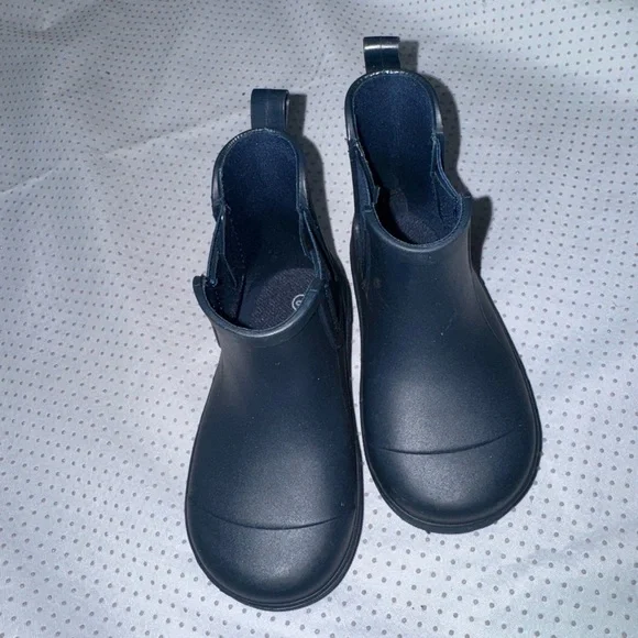 Kids Navy Blue Boots - Picture 2 of 4